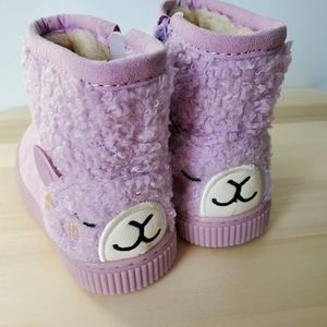 New Cat & Jack Keely cute fashion faux fur boots shearling suede-like boots